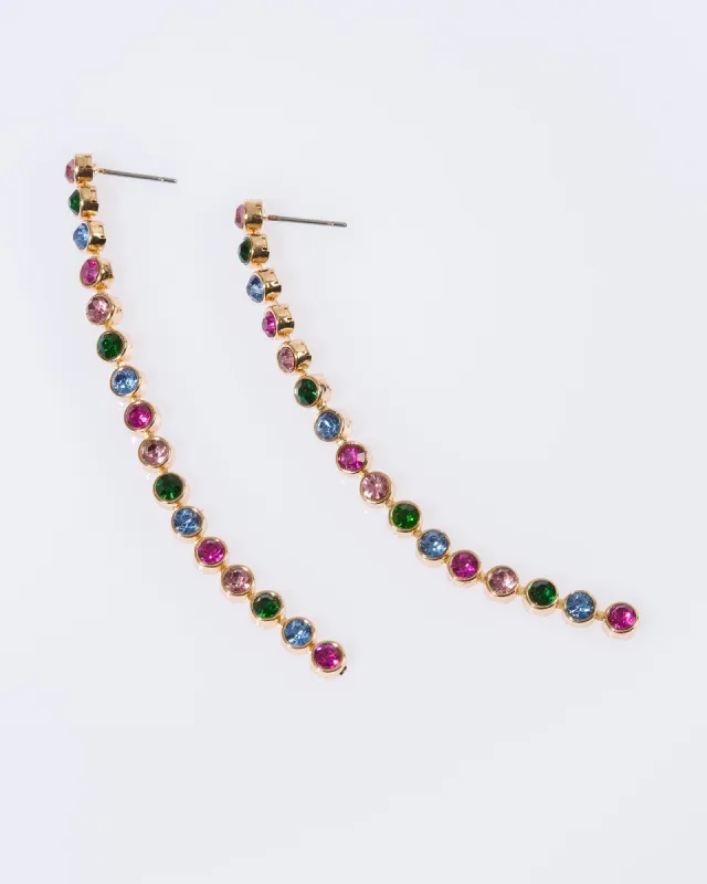 Multi Colour Fine Circle Drop Earrings sold by Collete Hayman