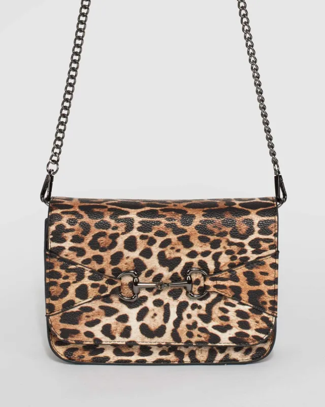 Leopard Print Nicci Crossbody Bag sold by Collete Hayman