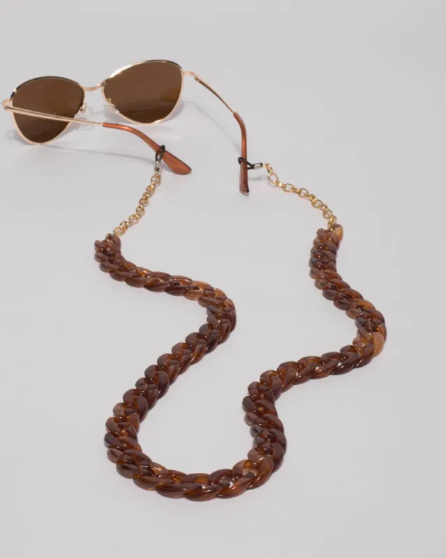 Brown Acrylic Sunglasses Chain sold by Collete Hayman