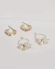 Gold Pearl Hoop Earrings sold by Collete Hayman