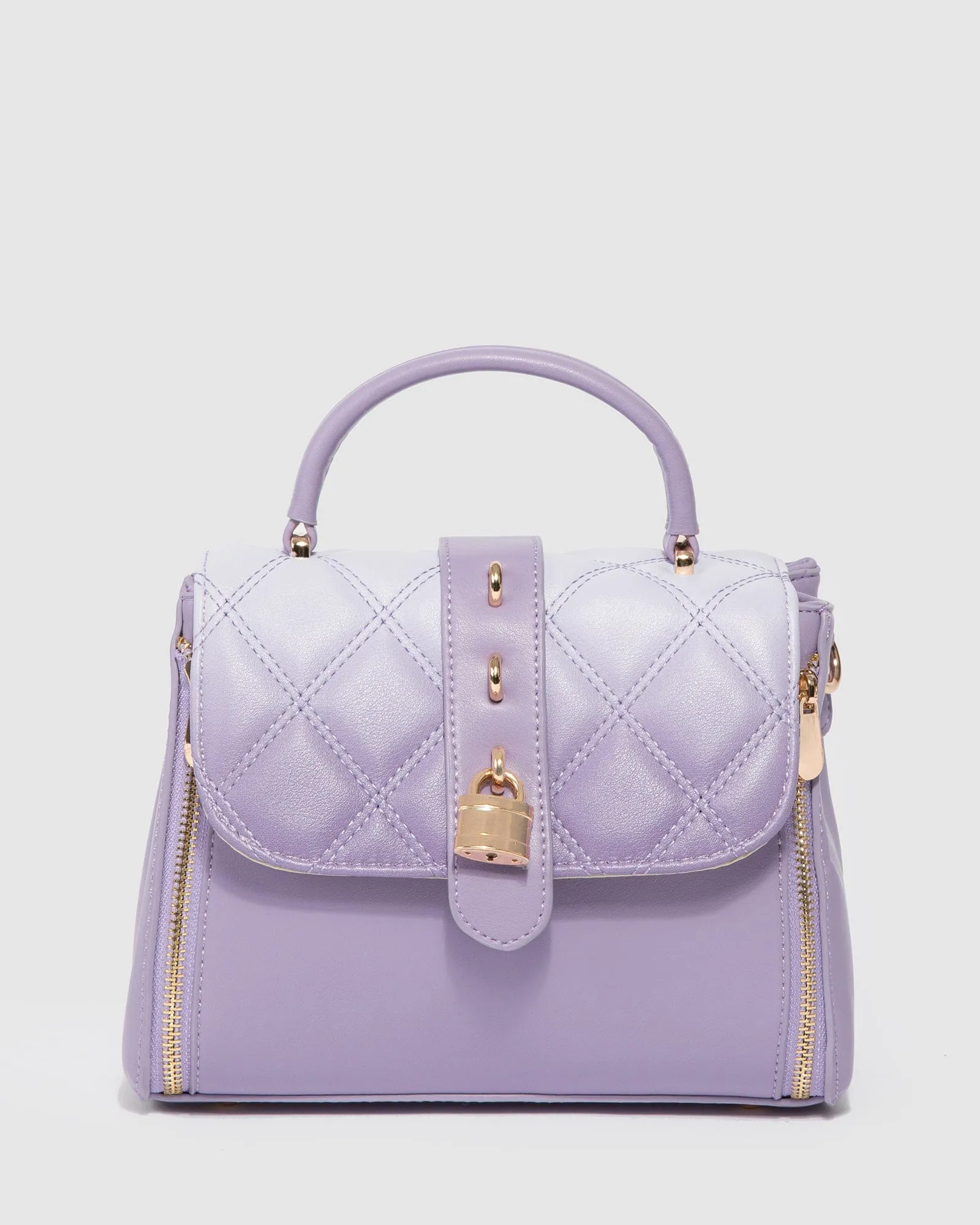 Ombre Lilac Alix Lock Top Handle Bag sold by Collete Hayman