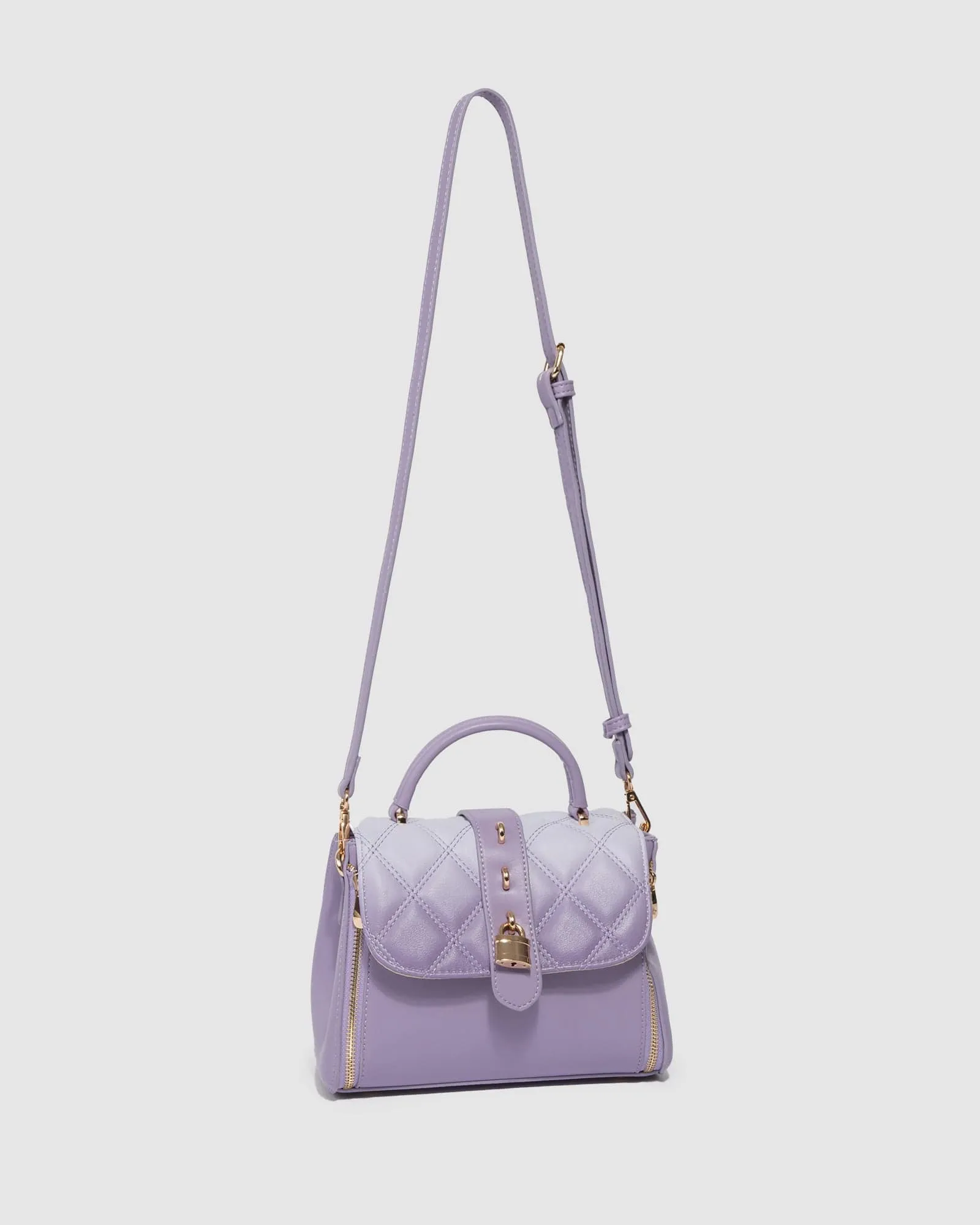 Ombre Lilac Alix Lock Top Handle Bag sold by Collete Hayman product image thumbnail 4