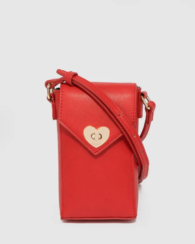 Red Abby Mobile Crossbody Phone Bag sold by Collete Hayman