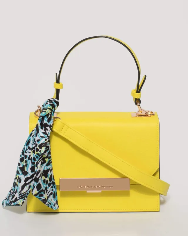 Yellow Gracie Scarf Crossbody Bag sold by Collete Hayman