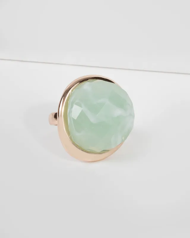 Green Large Round Stone Ring sold by Collete Hayman