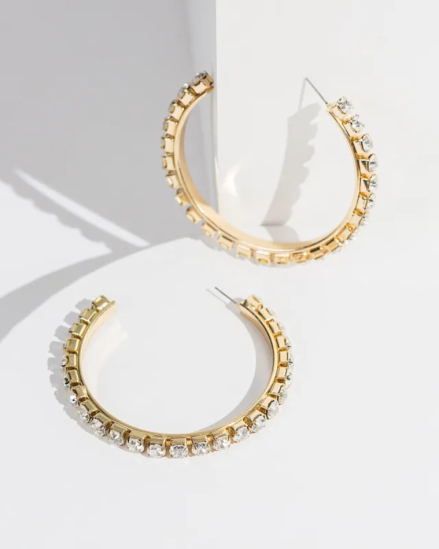 Gold Chunky Hoop Earrings sold by Collete Hayman