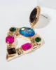 Multi Colour Statement Crystal Drop Earrings sold by Collete Hayman