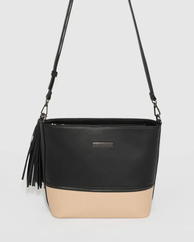 Multi Colour Pia Tassel Medium Crossbody Bag sold by Collete Hayman