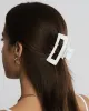White Rectangle Matte Claw Clip sold by Collete Hayman