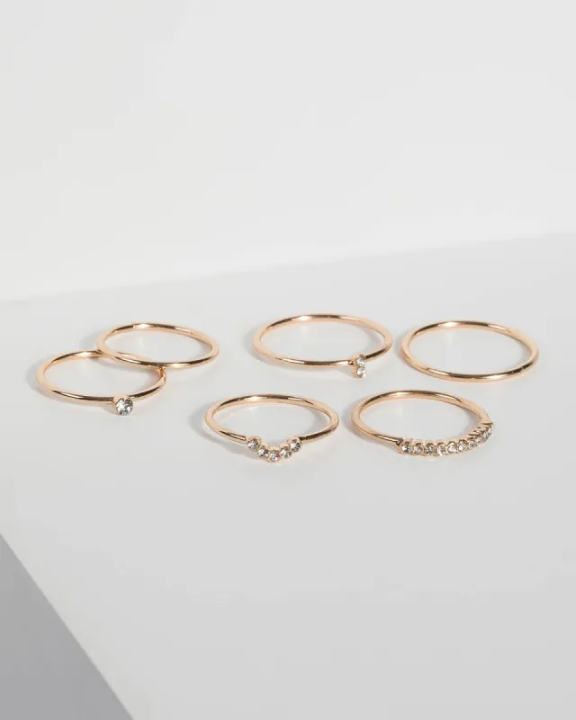 Gold Fine Multi Ring Set sold by Collete Hayman