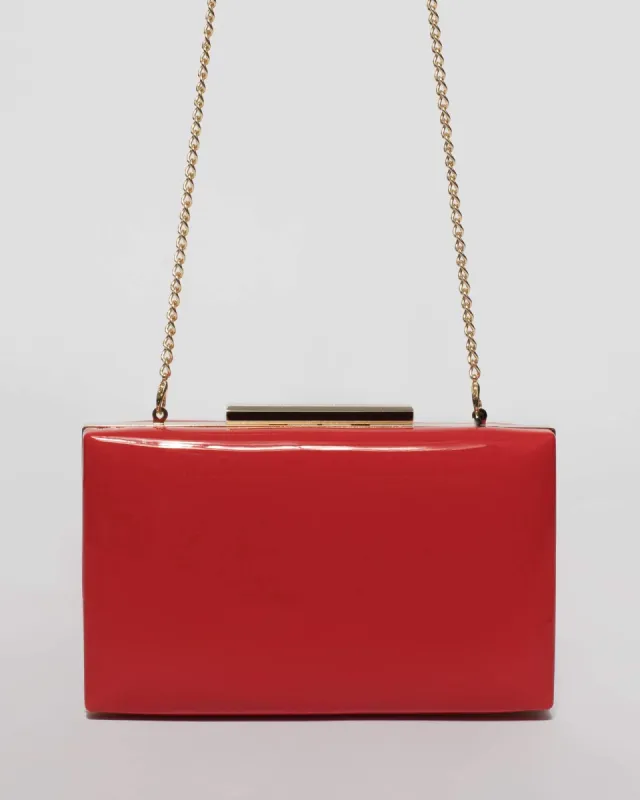 Red Jaimi Clutch Bag sold by Collete Hayman