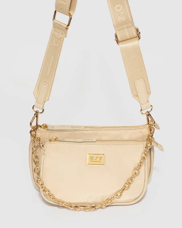 Ivory Vivian Chain Crossbody Bag made by Collete Hayman