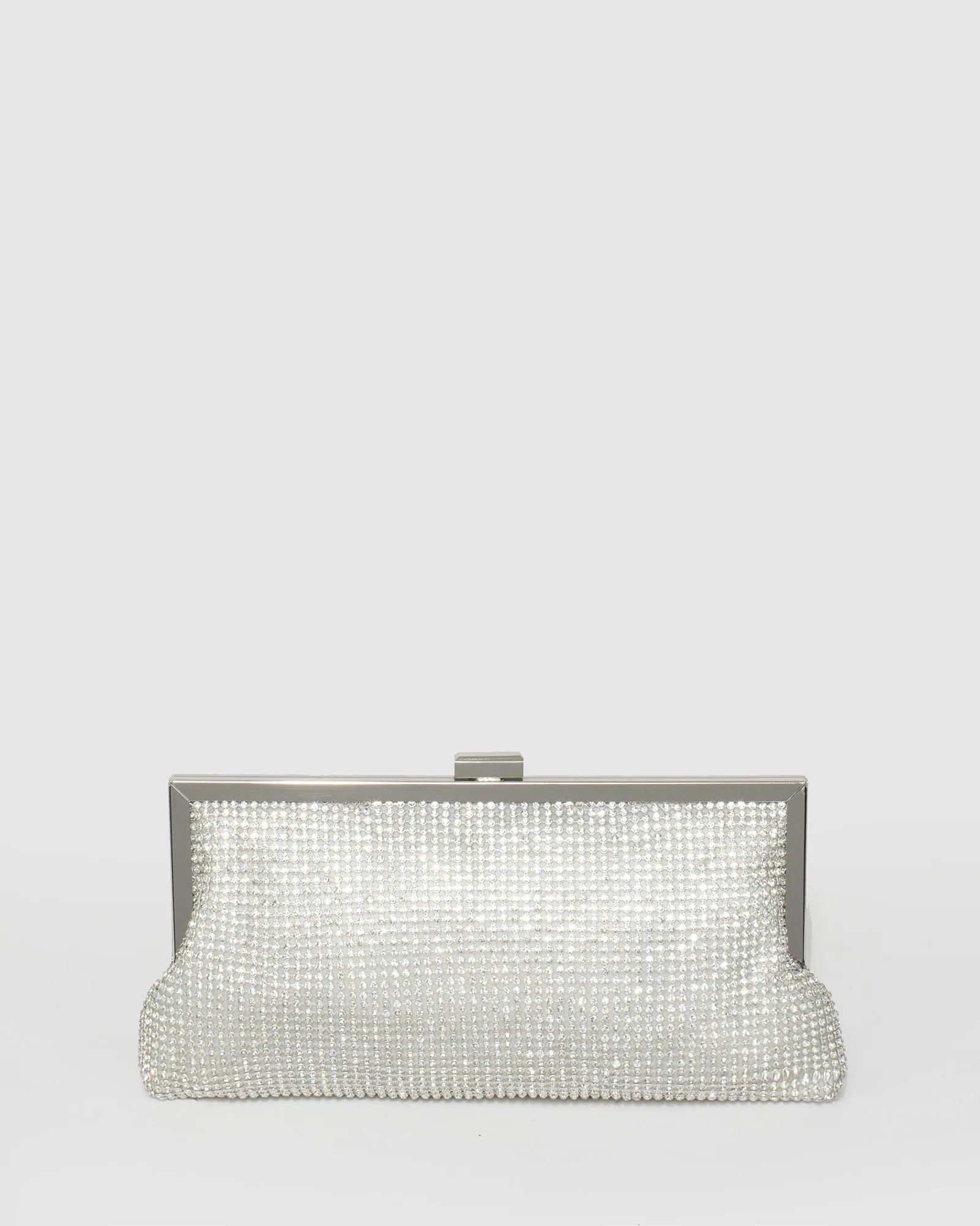 Silver Arya Clutch Bag sold by Collete Hayman