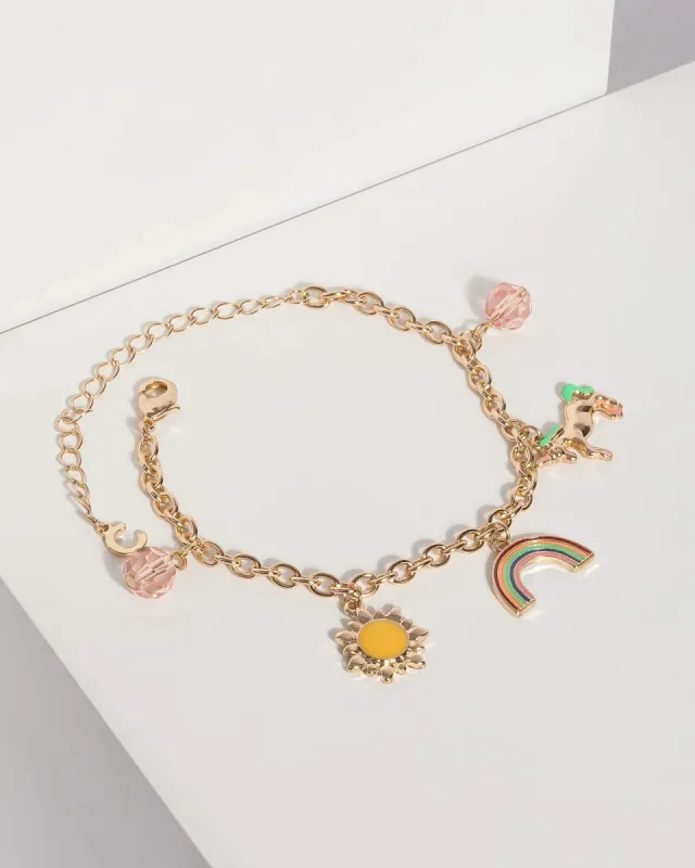 Gold Lucky Charm Bracelet sold by Collete Hayman