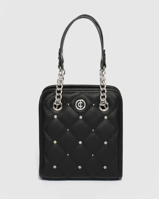 Black Tadda Stud Tote Bag sold by Collete Hayman