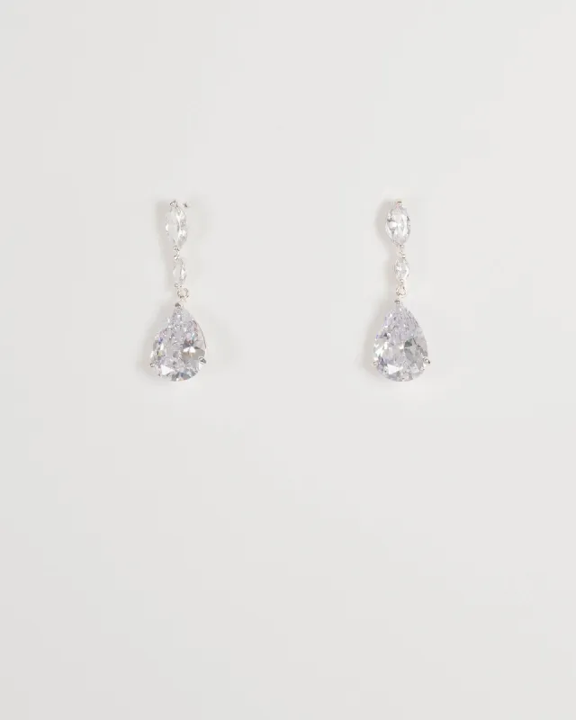 Cubic Zirconia Teardrop Earrings sold by Collete Hayman