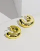 Green Chunky Huggie Hoop Earrings sold by Collete Hayman