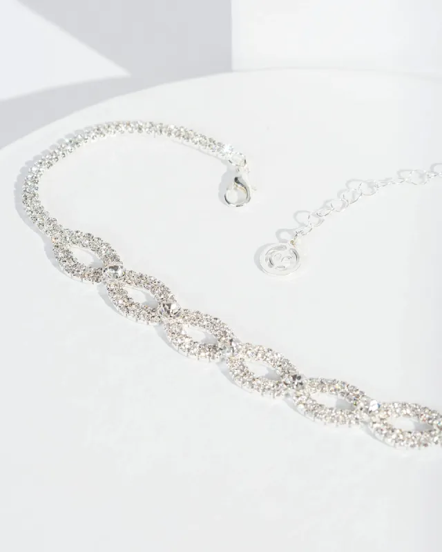 Silver Loop Choker Necklace sold by Collete Hayman