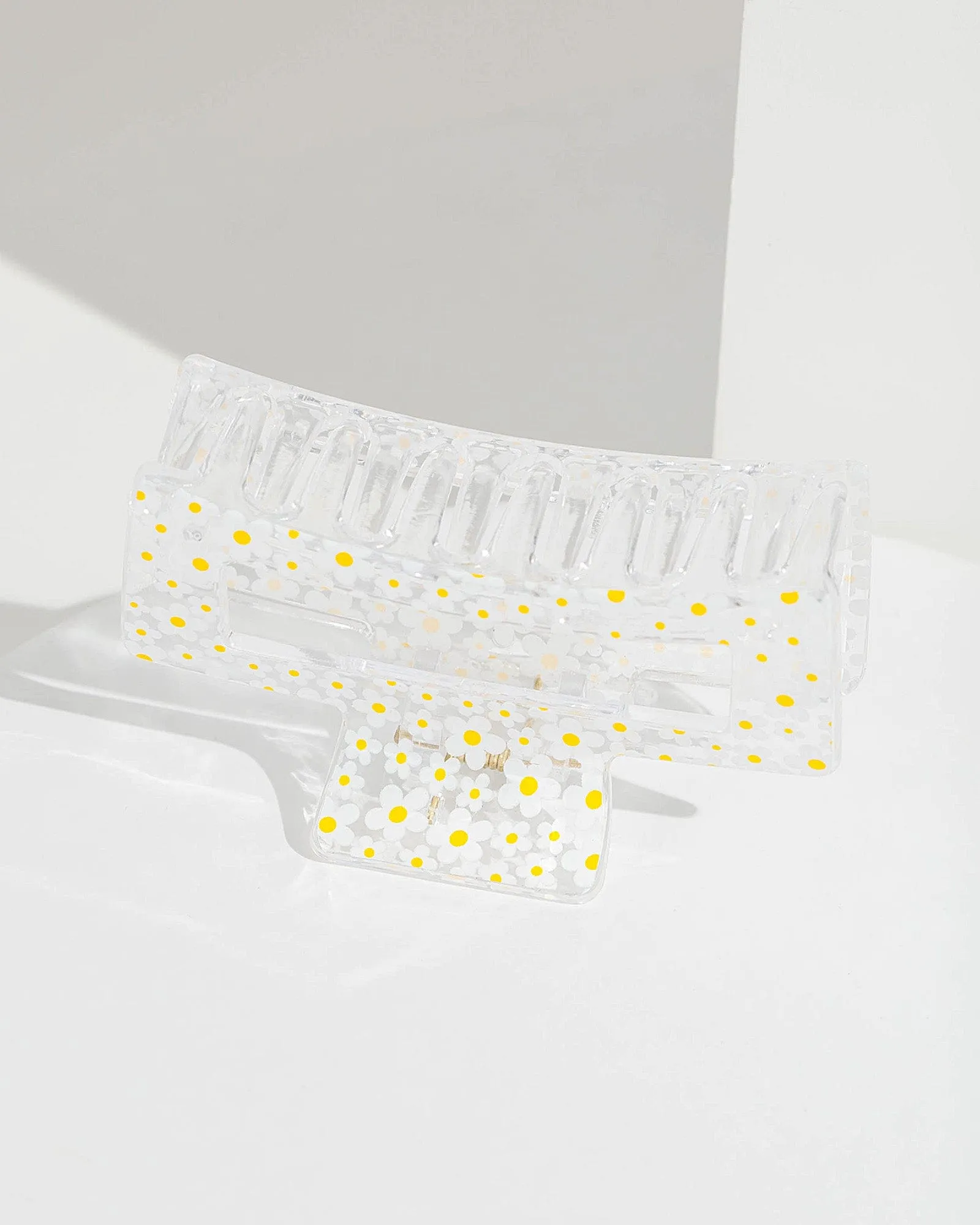 Mini Daisy Print Rectangle Claw Clip sold by Collete Hayman
