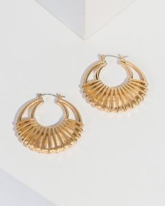 Gold Wrapped Hoop Earrings sold by Collete Hayman
