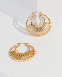 Gold Wrapped Hoop Earrings sold by Collete Hayman