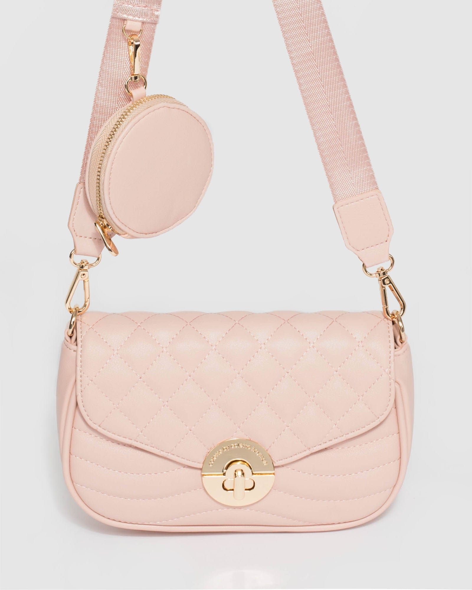 Pink Adwowa Quilted Crossbody Bag sold by Collete Hayman