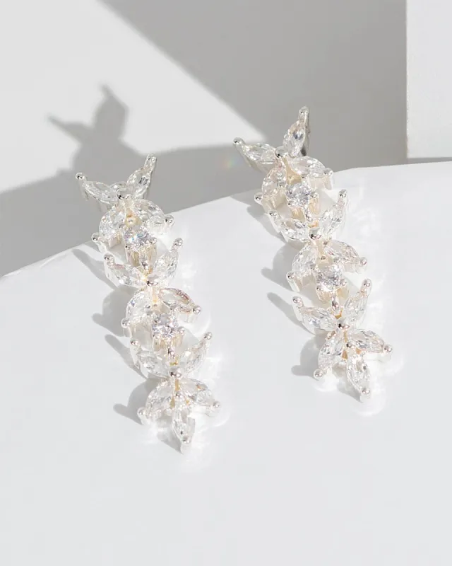 Crystal  Flower Crystal Drop Earrings sold by Collete Hayman