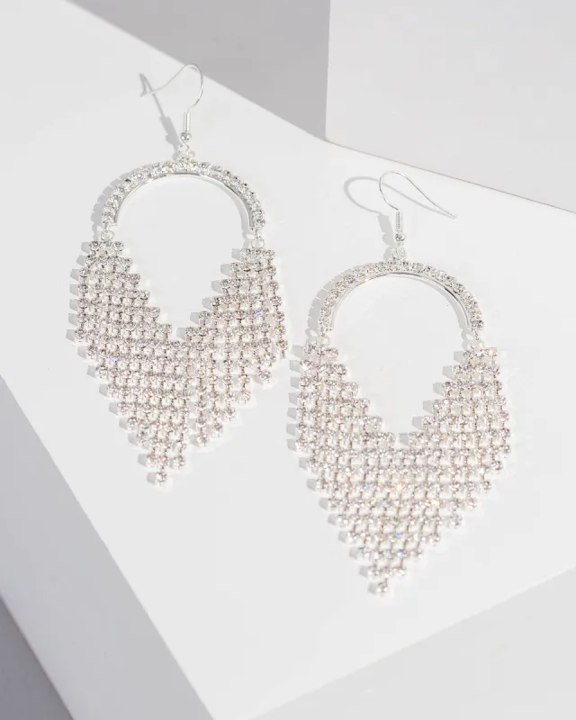 Crystal Arch Chandelier Earrings sold by Collete Hayman