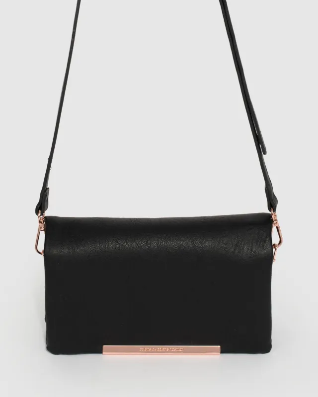 Black Nina Pocket Crossbody Bag sold by Collete Hayman