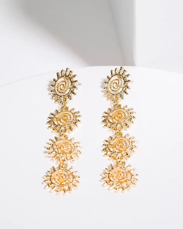 Gold Sun Drop Earrings sold by Collete Hayman