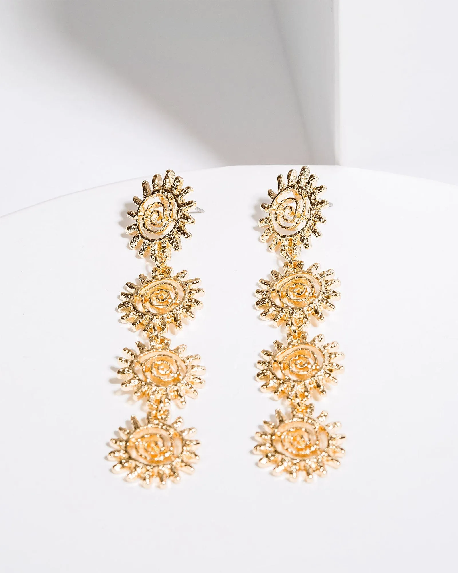 Gold Sun Drop Earrings sold by Collete Hayman