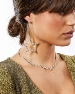 Gold Diamante Cup Chain Teardrop Necklace sold by Collete Hayman