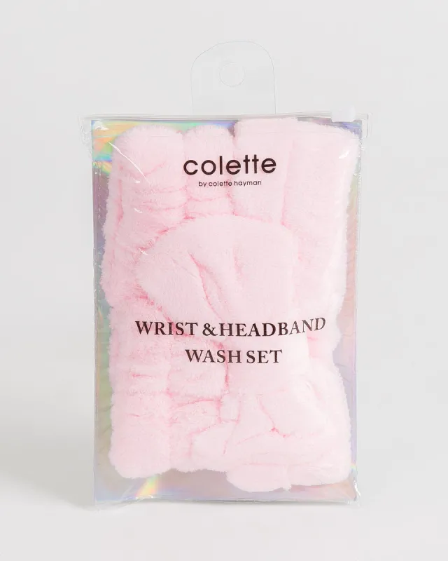 Pink Wrist And Headband Wash Set sold by Collete Hayman