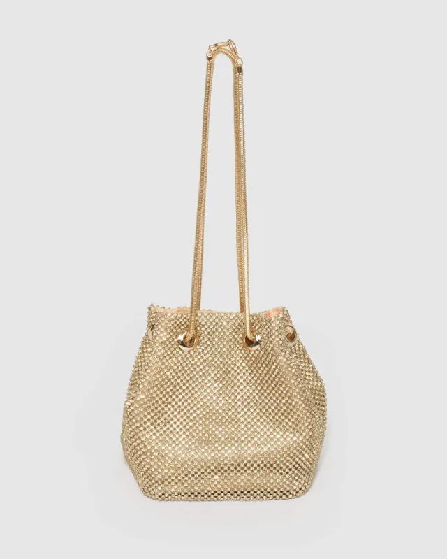 Gold Destiny Pouch Bag sold by Collete Hayman