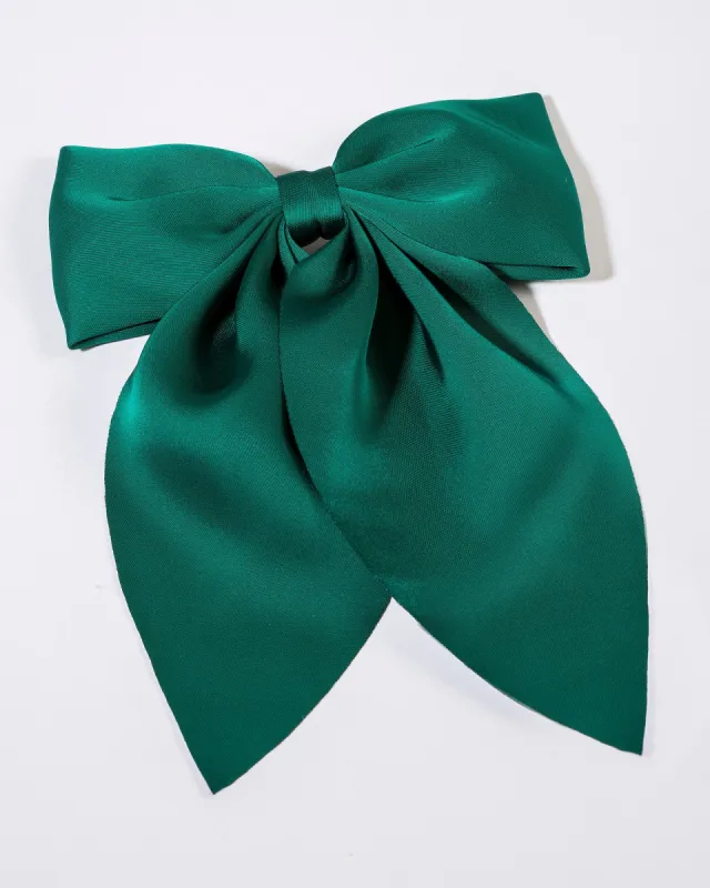 Emerald Large Bow Hair Clip sold by Collete Hayman