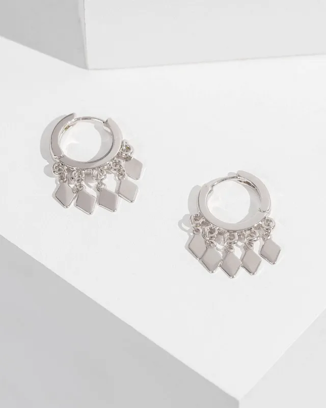 Silver Fine Pendant Huggie Hoop Earrings sold by Collete Hayman