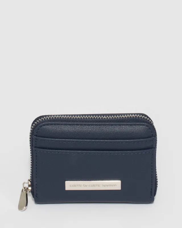 Jessica Navy Card Wallet sold by Collete Hayman