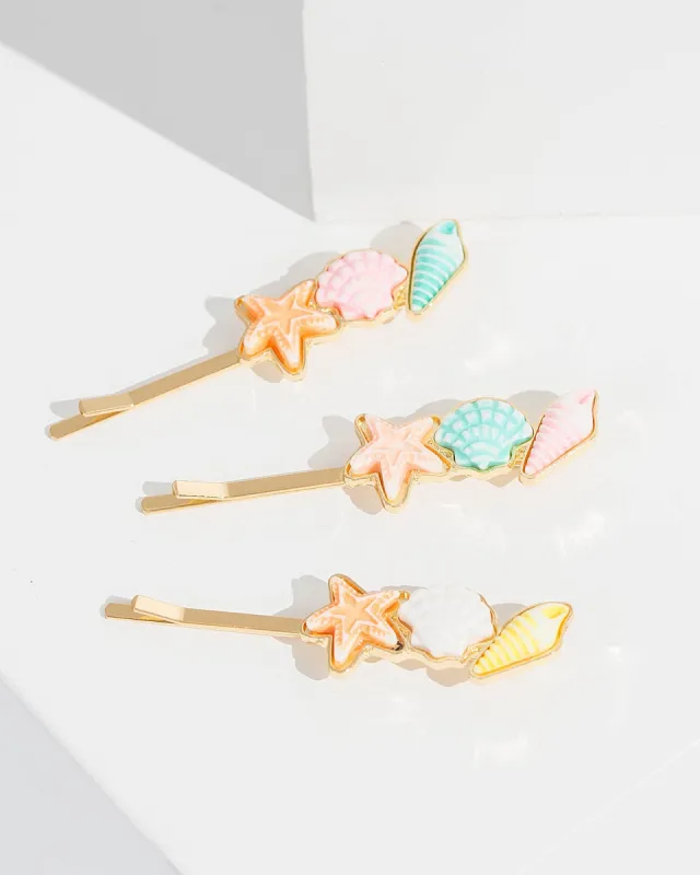 3 Pack Beach Icon Hair Slides sold by Collete Hayman