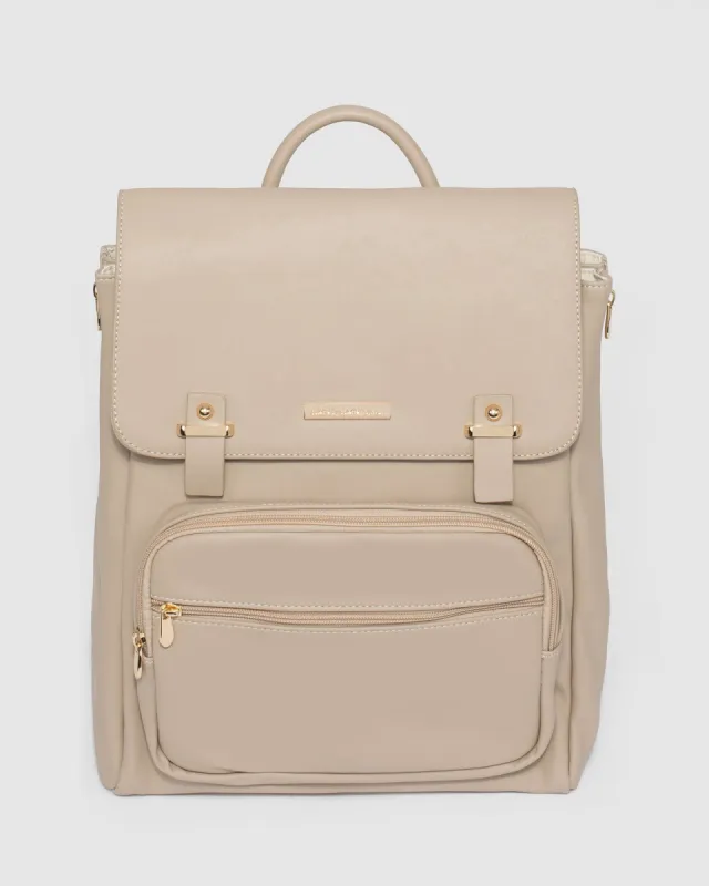 Sammie Taupe Backpack sold by Collete Hayman