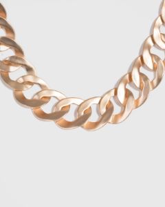 Gold Matte Linked Chain Necklace sold by Collete Hayman