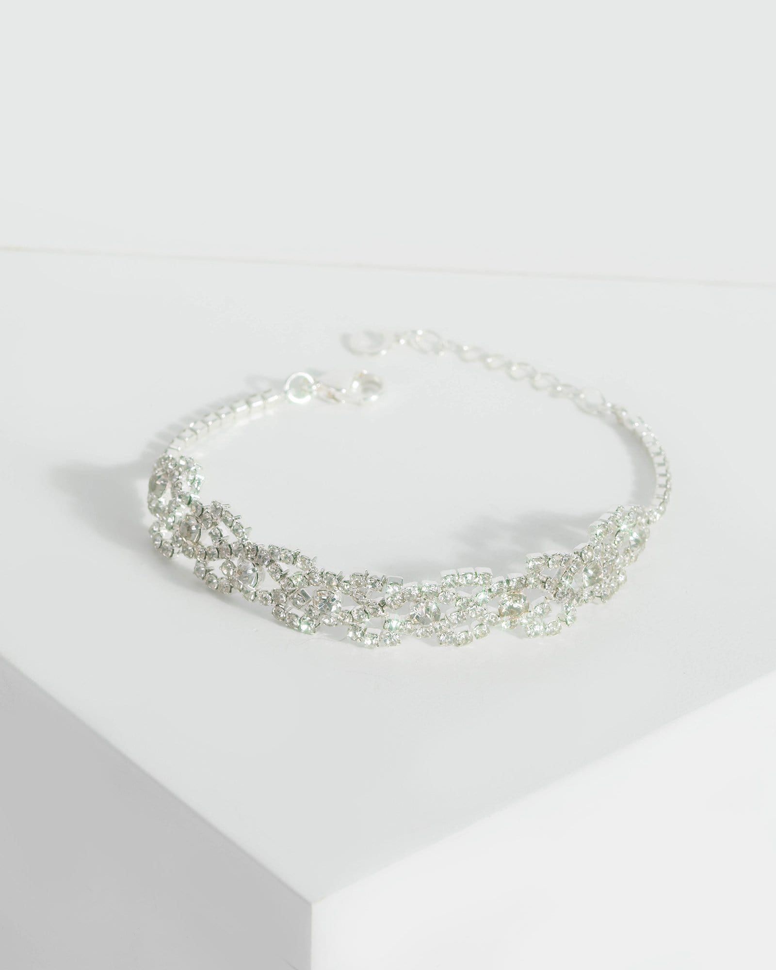 Silver Crystal Fine Bracelet sold by Collete Hayman