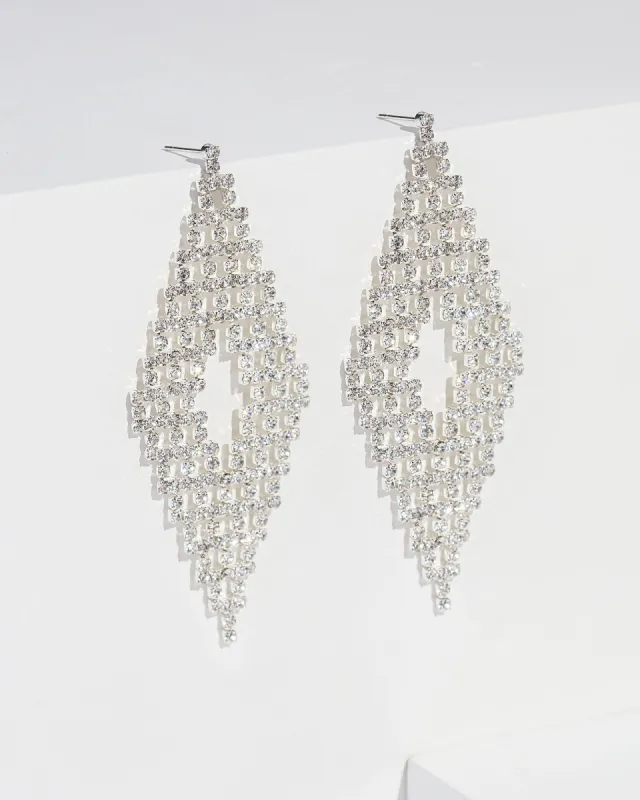 Crystal Diamond Drop Earrings sold by Collete Hayman