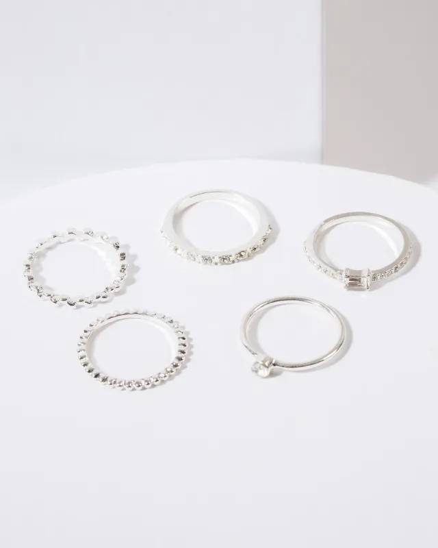 Silver 5 Pack Multi Rings sold by Collete Hayman