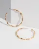 Gold Molten Look Twist Hoop Earrings sold by Collete Hayman