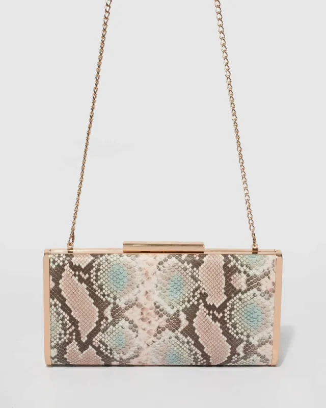 Python Kendall Clutch Bag sold by Collete Hayman