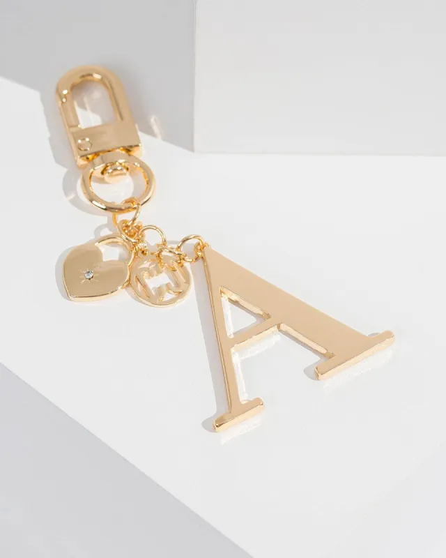 A - Initial Bag Charm Locket sold by Collete Hayman