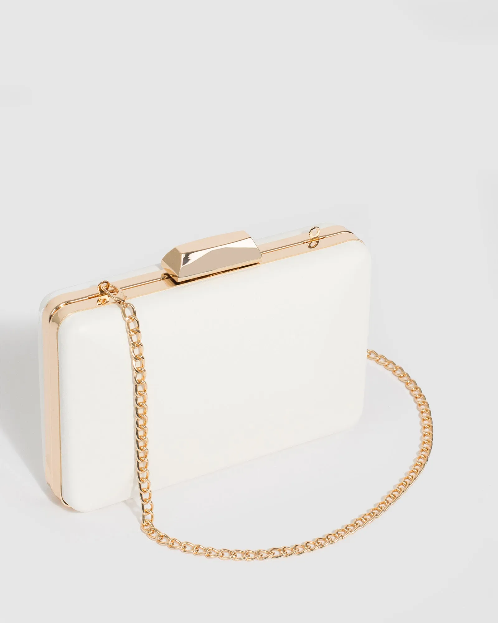 White Maxine Clutch Bag sold by Collete Hayman product image thumbnail 3