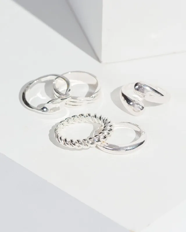 Silver Organic Metal Ring Pack sold by Collete Hayman