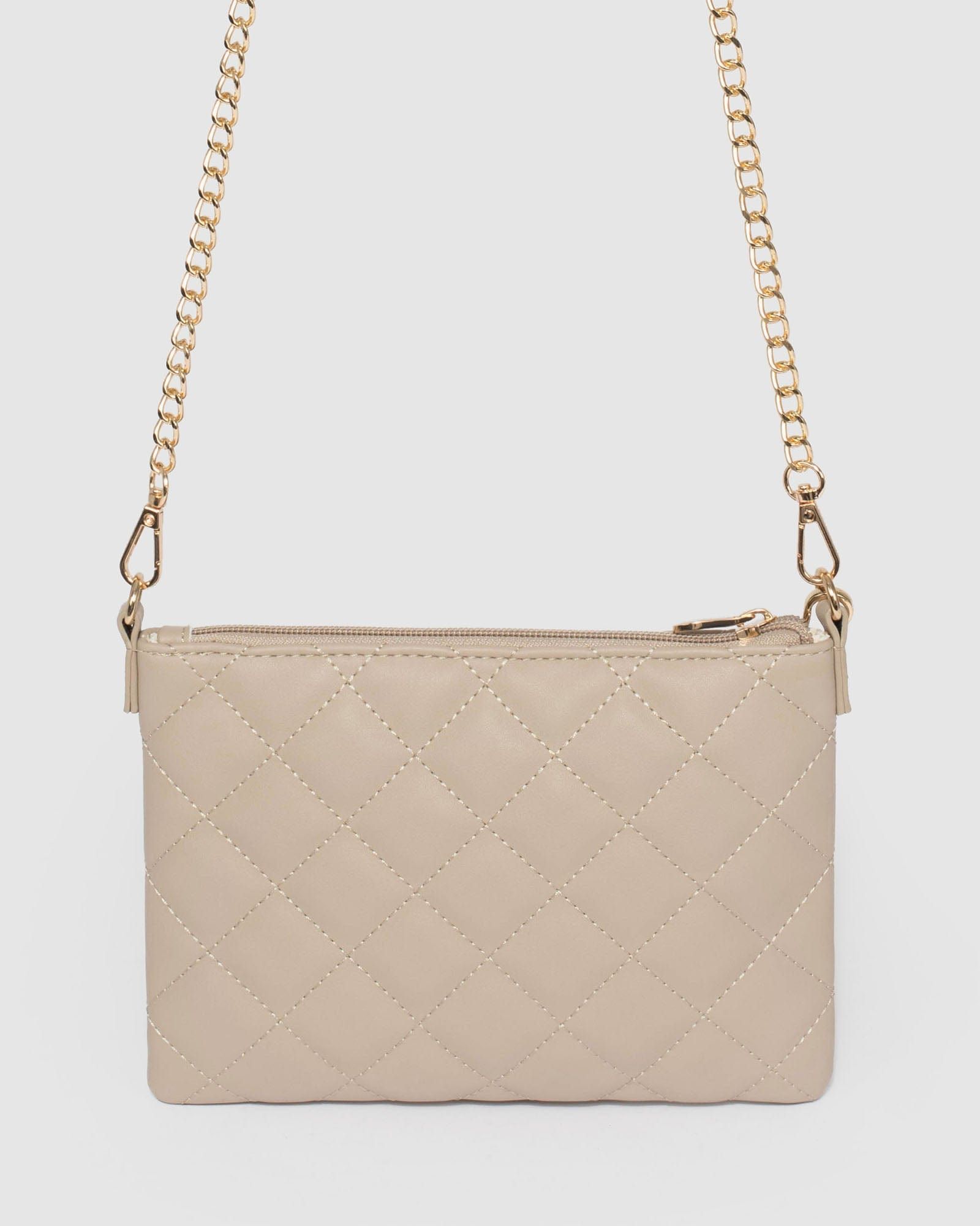 Peta Quilt Taupe Crossbody Bag sold by Collete Hayman product image thumbnail 5