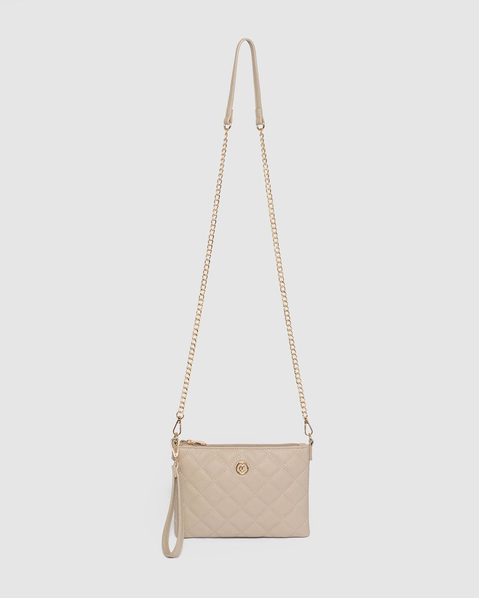 Peta Quilt Taupe Crossbody Bag sold by Collete Hayman product image thumbnail 4